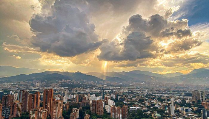 storm clouds over medellin