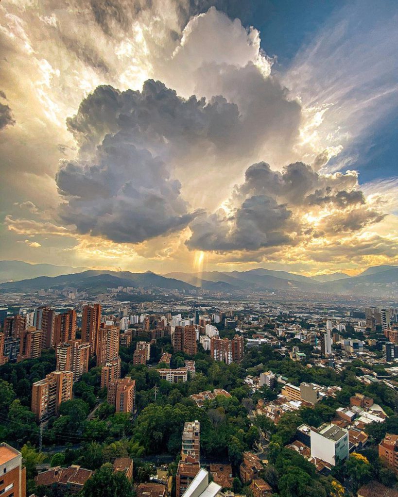 storm clouds over medellin