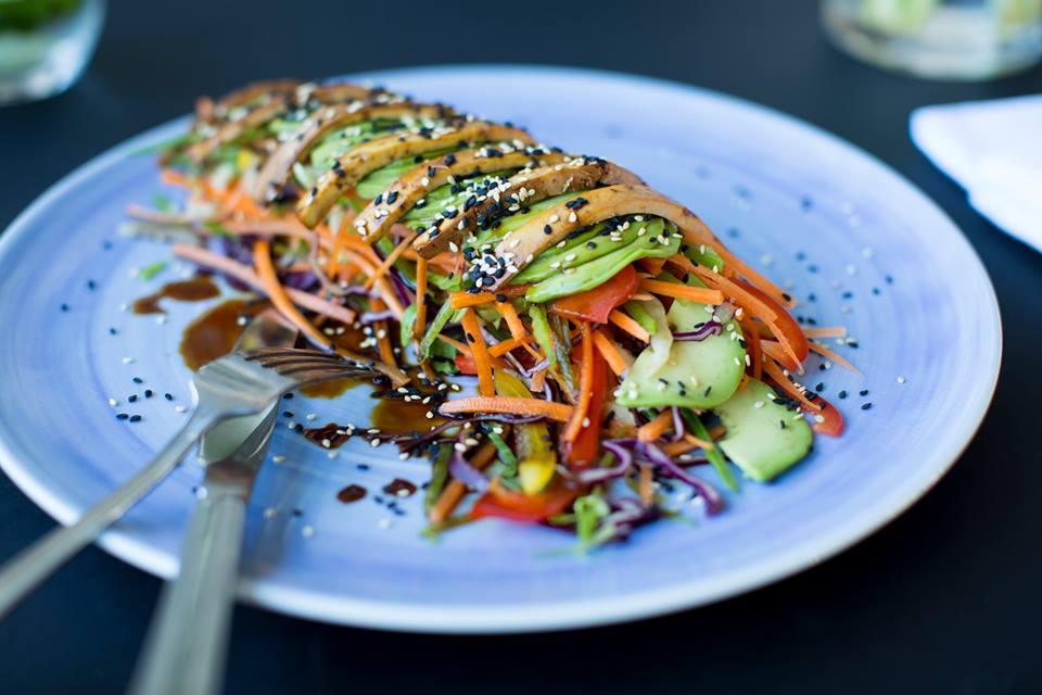 plate of delicious vegetarian food