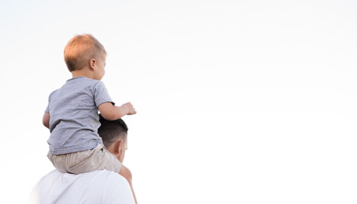a father with his son