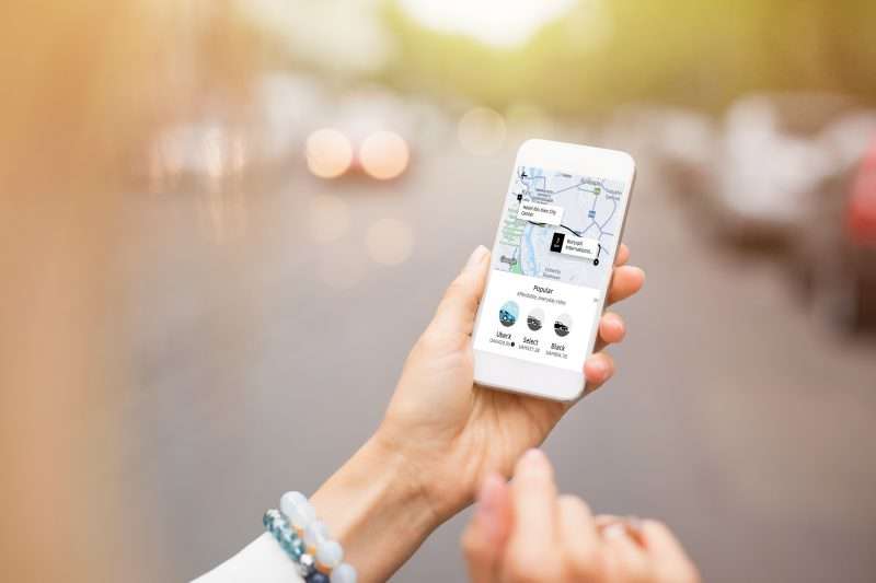 Hail a Ride with an App
